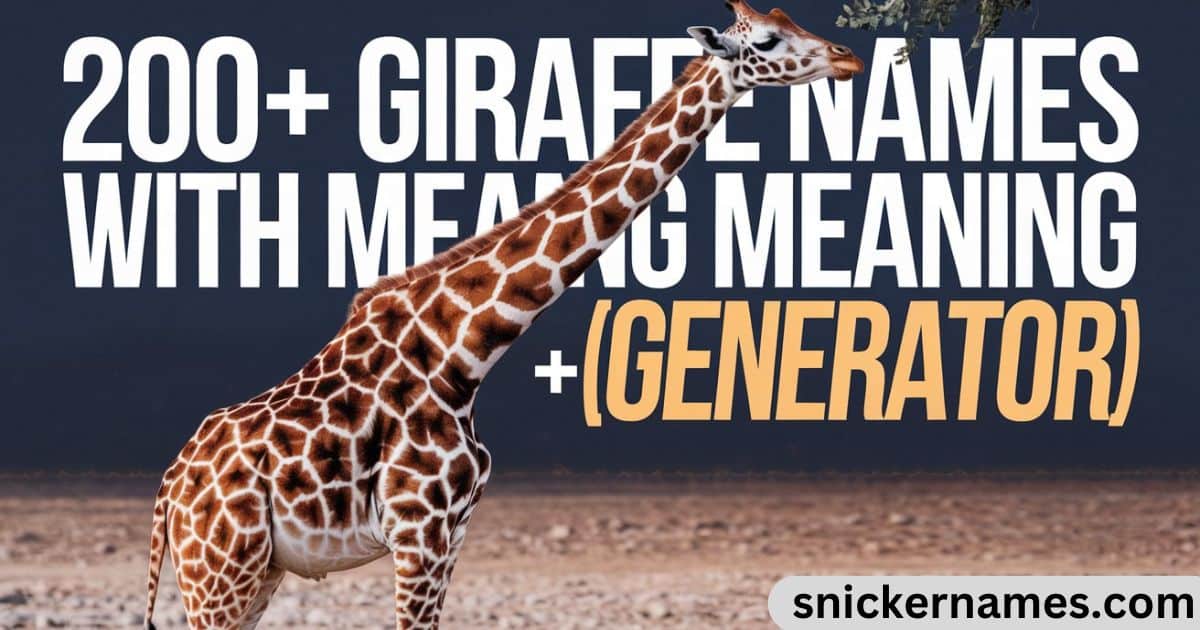 200+ Giraffe Names with Meaning (+Generator)