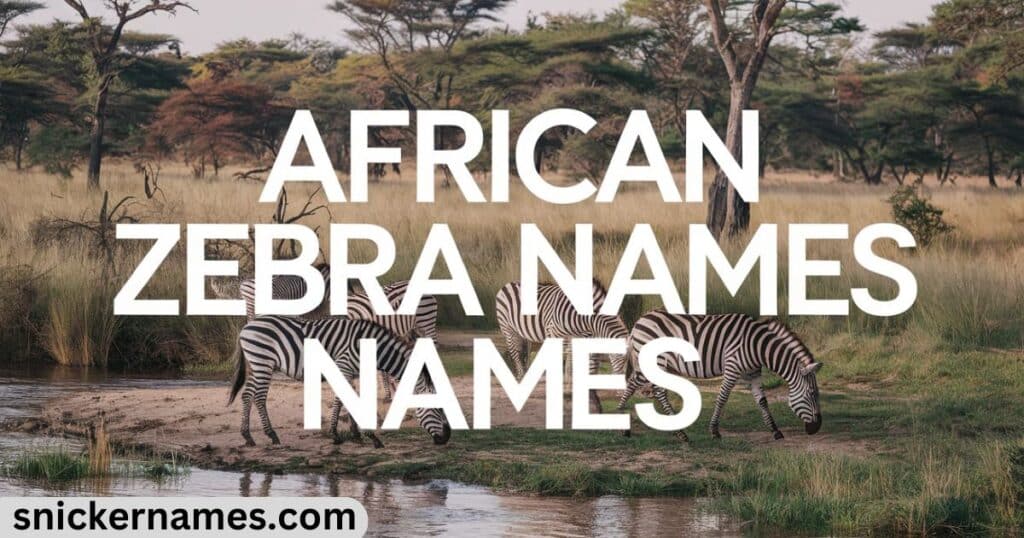 African Zebra Names