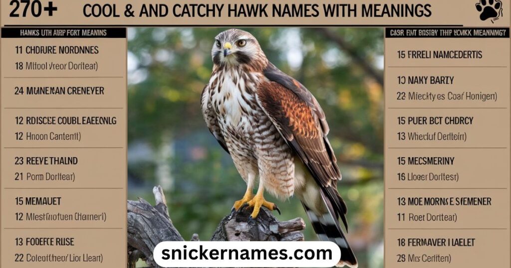 270+ Cool & Catchy Hawk Names With Meanings