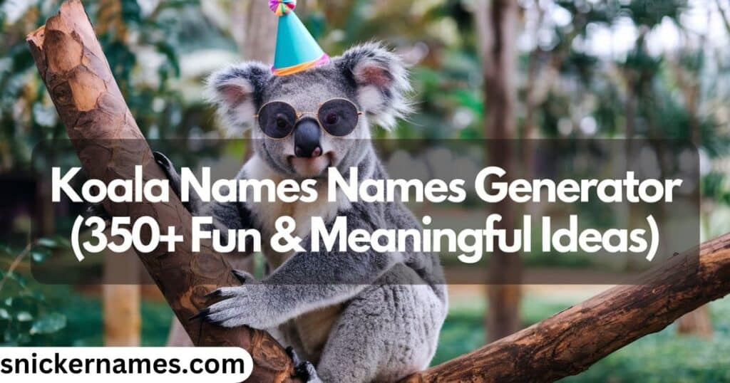 Koala Names Generator [350+ Fun & Meaningful Ideas]