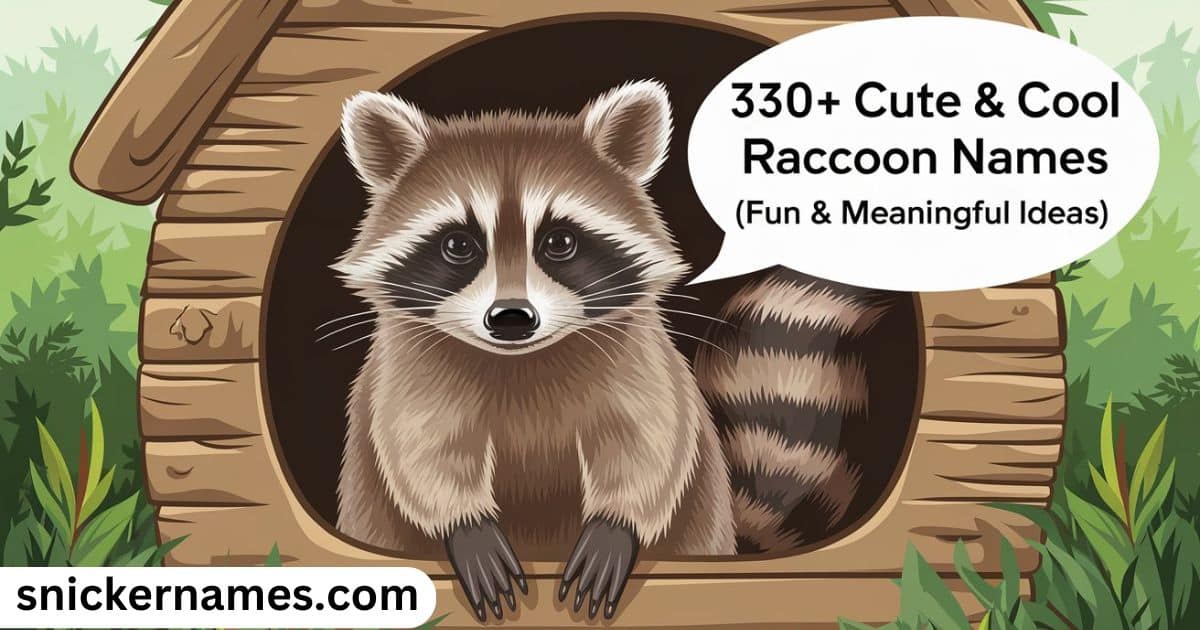 330+ Cute & Cool Raccoon Names [Fun & Meaningful Ideas]