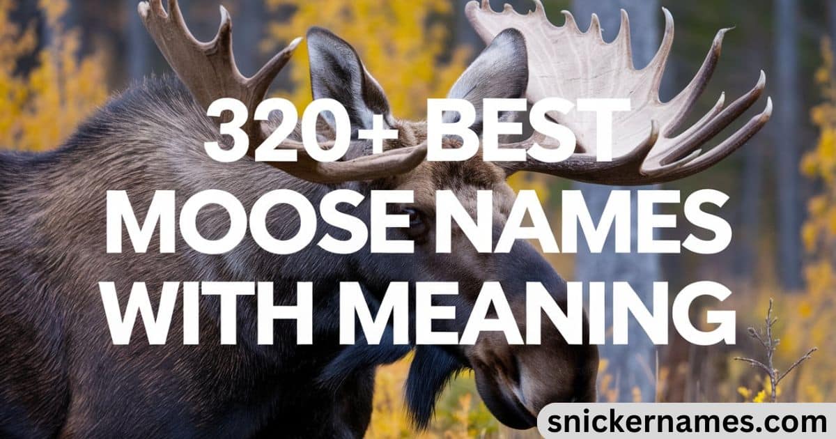 320+ Best Moose Names with Meaning