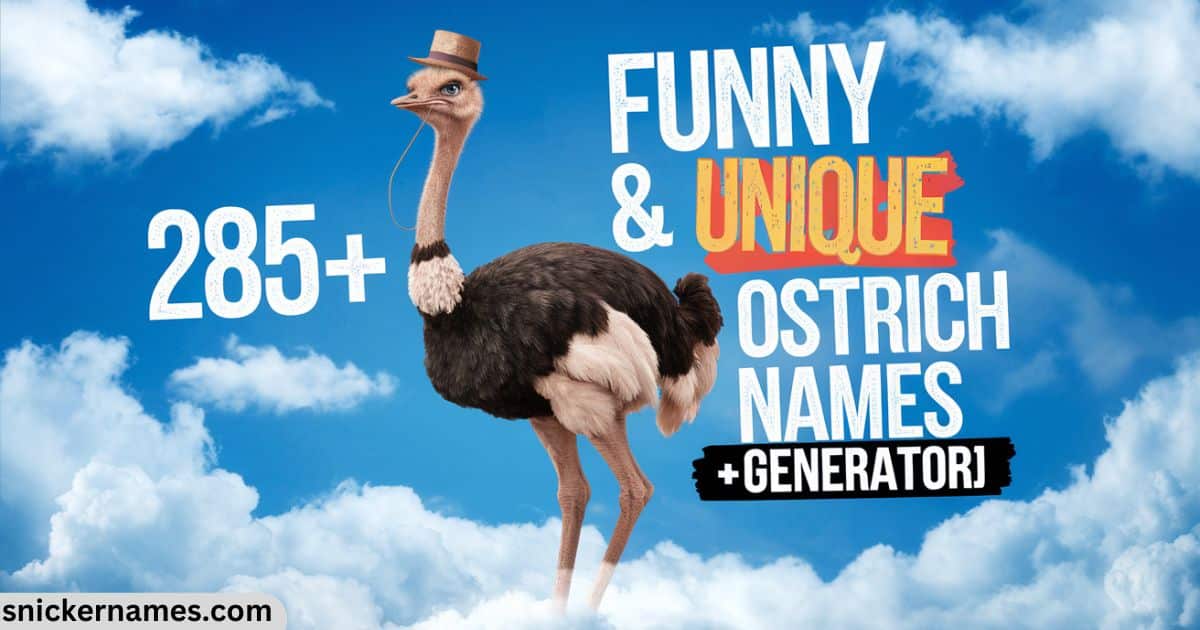 285+ Funny & Unique Ostrich Names (+Generator)