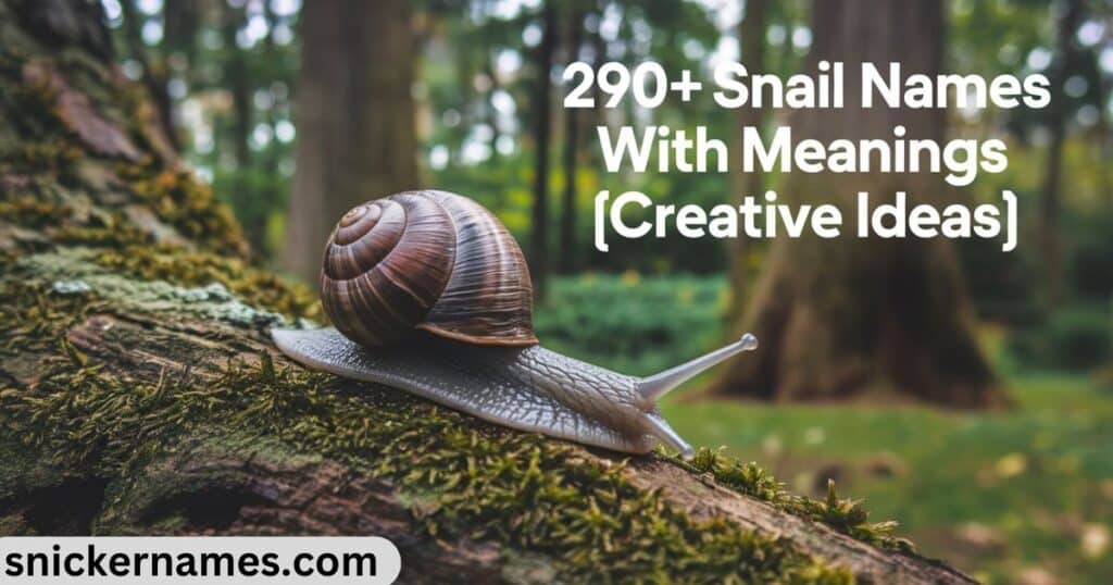 290+ Snail Names With Meanings [Creative Ideas]