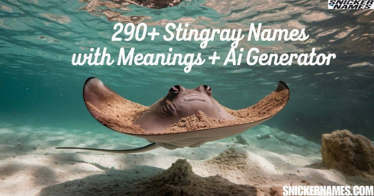 290+ Stingray Names with Meanings + AI Generator