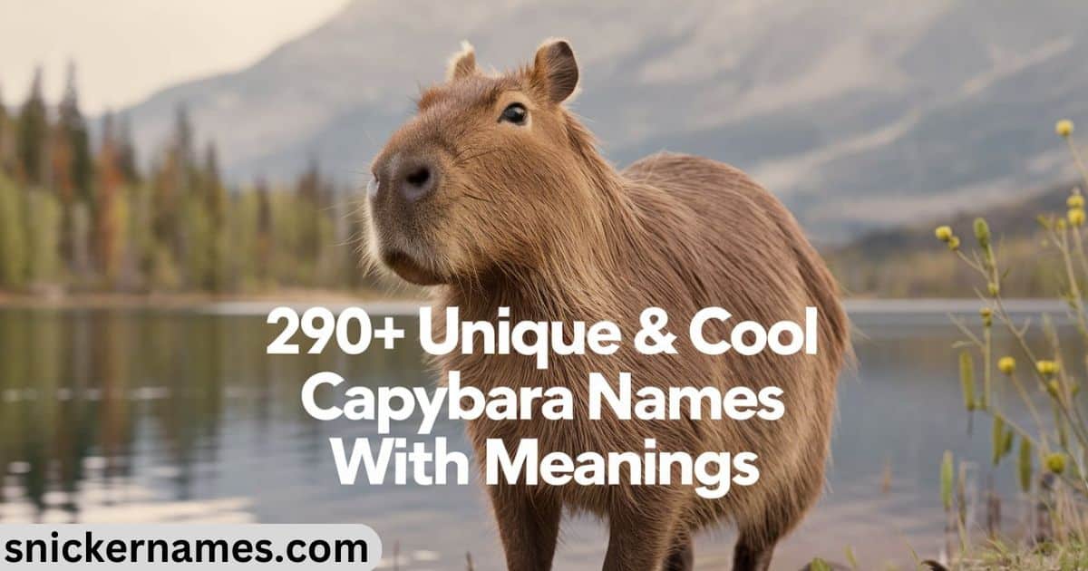 290+ Unique & Cool Capybara Names with Meanings