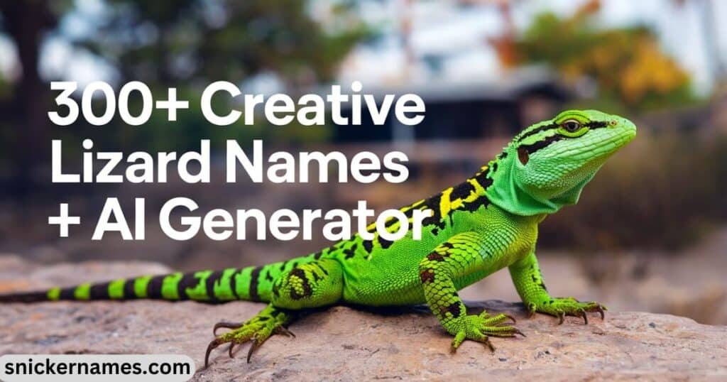 300+ Creative Lizard Names + AI Generator