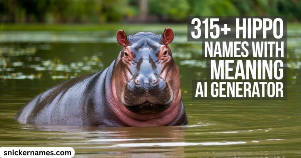 315+ Hippo Names with Meaning + AI Generator