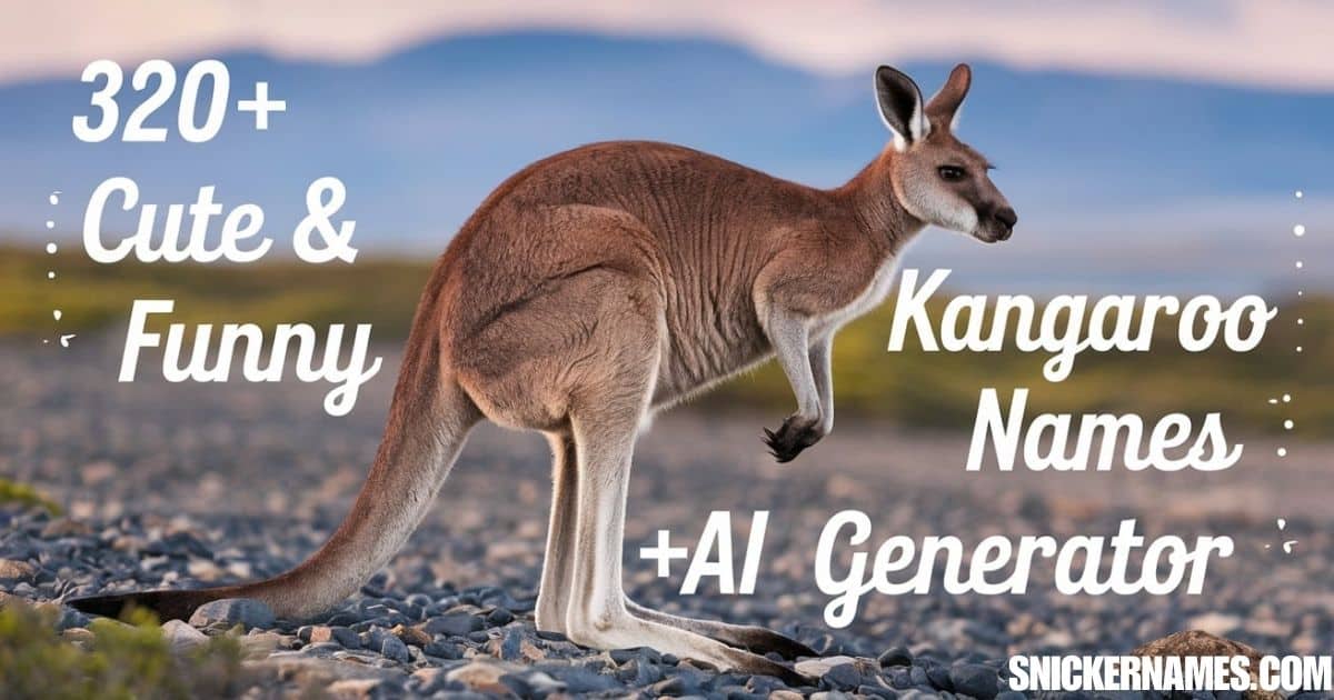 320+ Cute & Funny Kangaroo Names +AI Generator