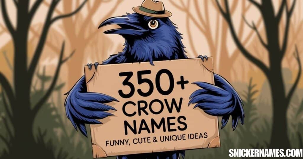 350+ Crow Names | Funny, Cute & Unique Ideas