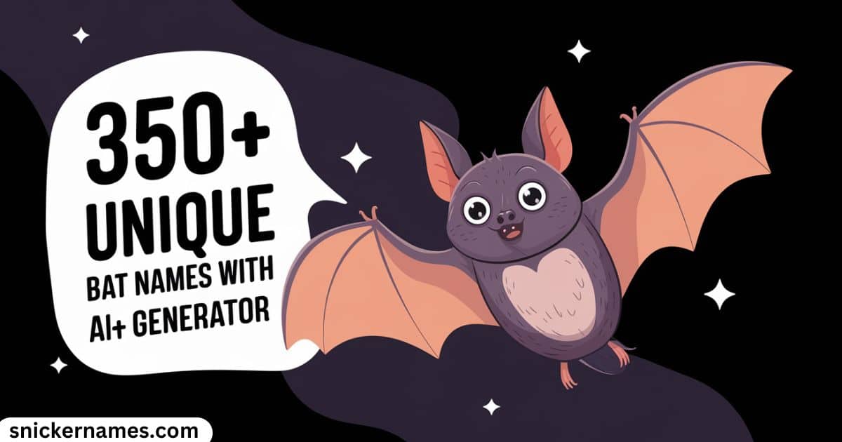 350+ Unique Bat Names with AI Generator