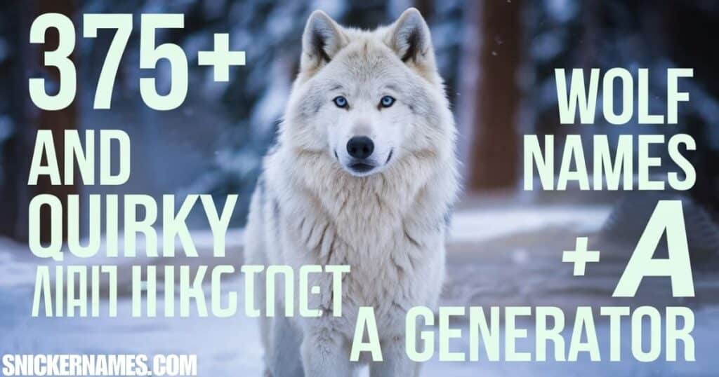 375+ Hilarious and Quirky Wolf Names + AI Generator