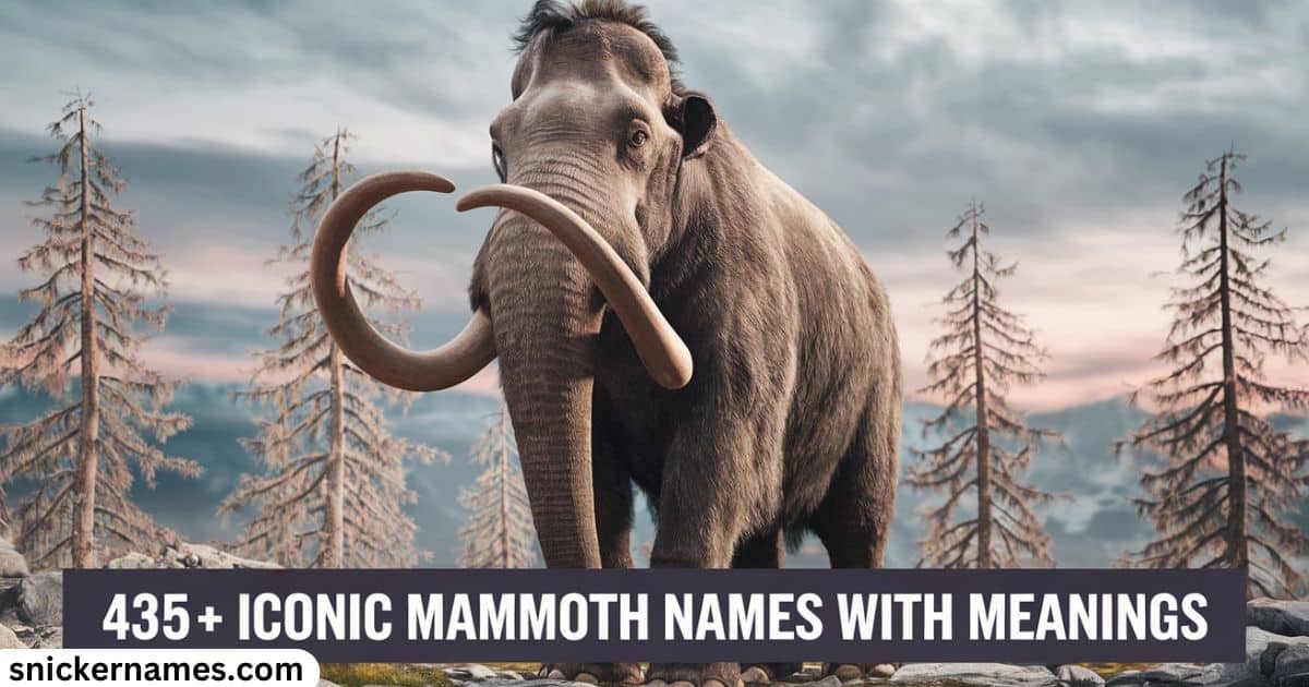 435+ Iconic Mammoth Names With Meanings