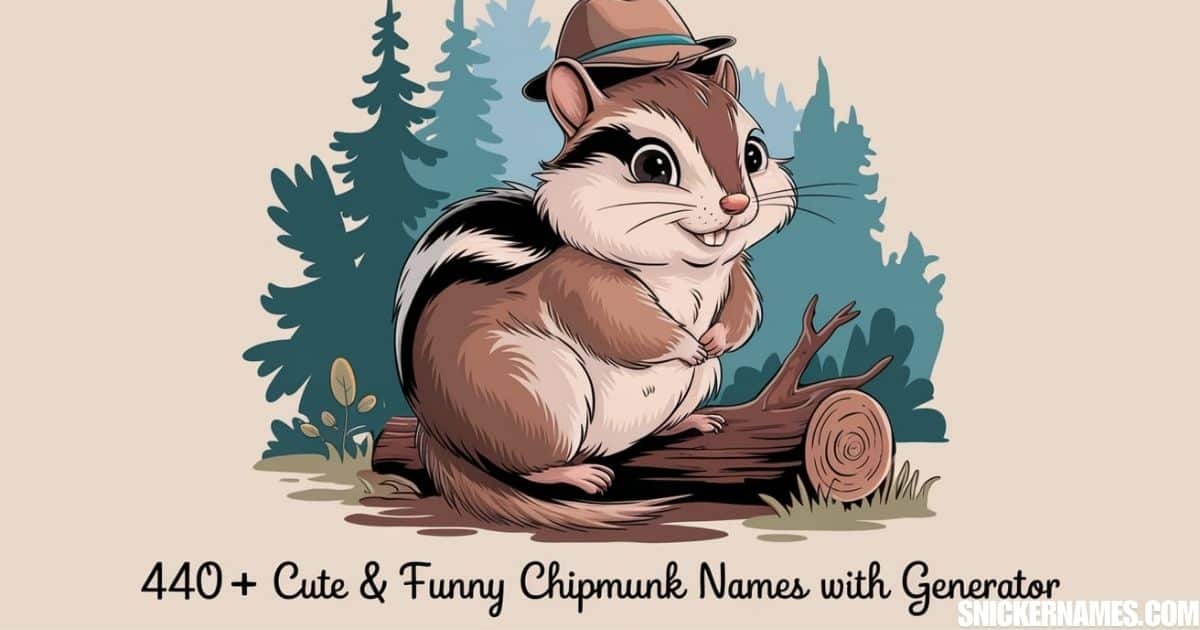 440+ Cute & Funny Chipmunk Names with Generator