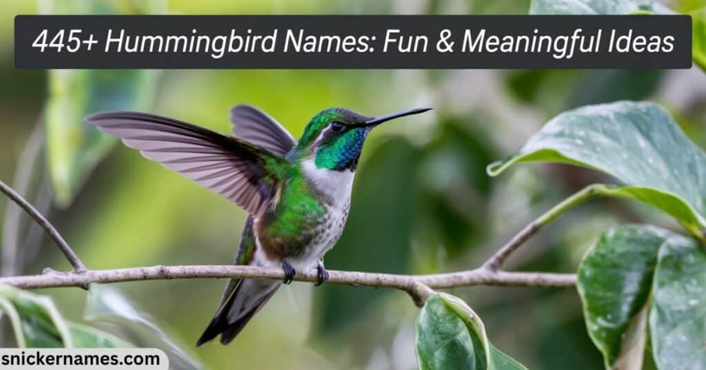 445+ Hummingbird Names [ Fun & Meaningful Ideas]