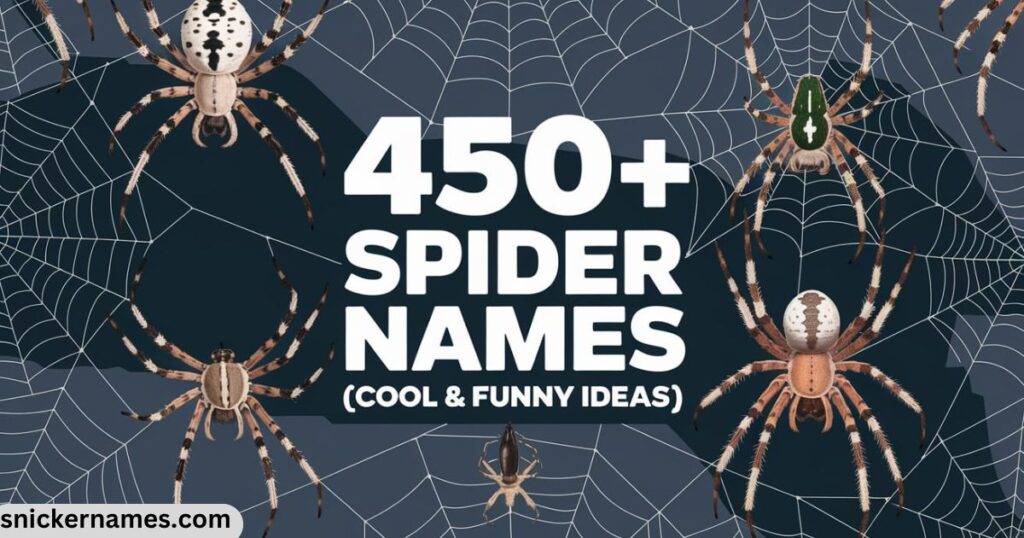 450+ Spider Names [Cool & Funny Ideas]