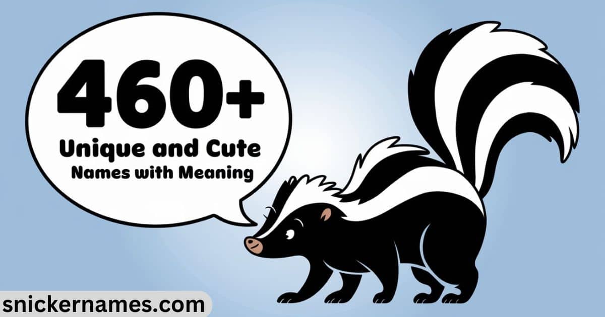 460+ Unique and Cute Skunk Names With Meaning