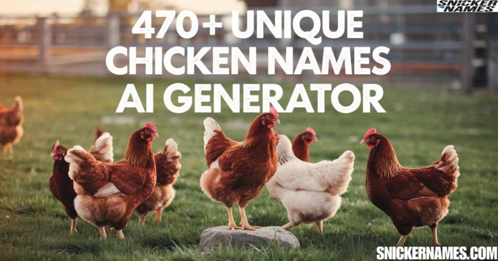 470+ Unique Chicken Names + AI Generator