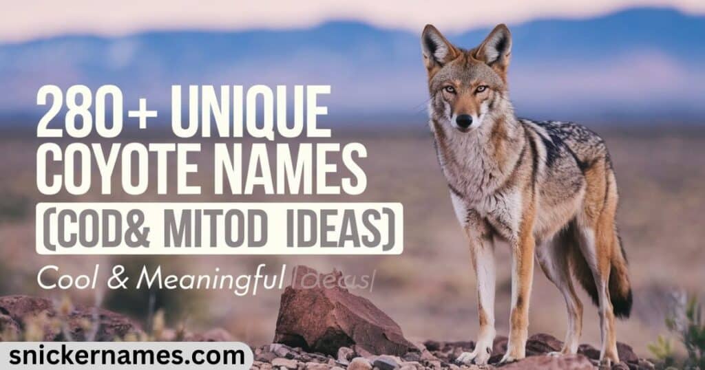 280+ Unique Coyote Names [Cool & Meaningful Ideas]