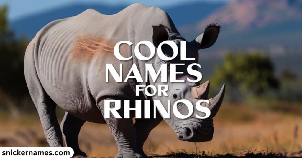 Cool Names for Rhinos