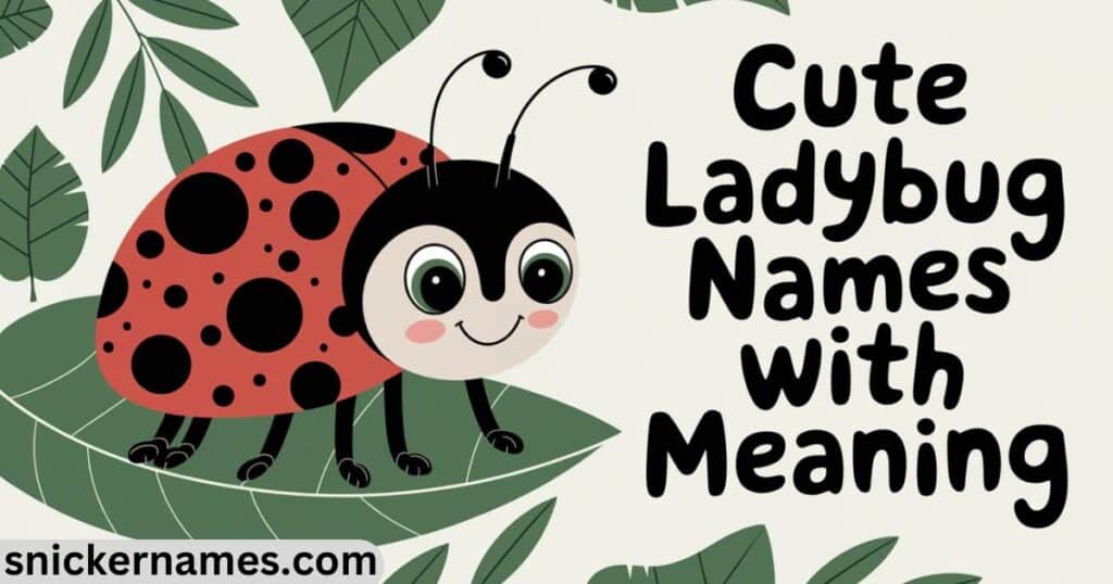 Cute Ladybug Names with Meaning