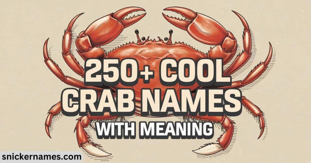 250+ Cool Crab Names With Meaning