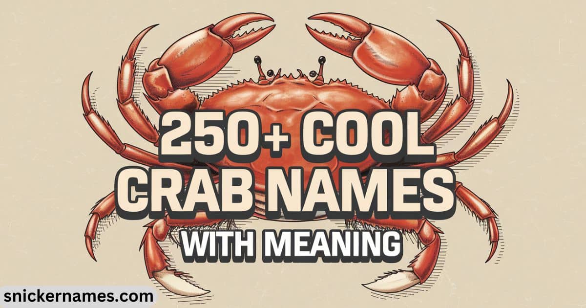 250+ Cool Crab Names With Meaning