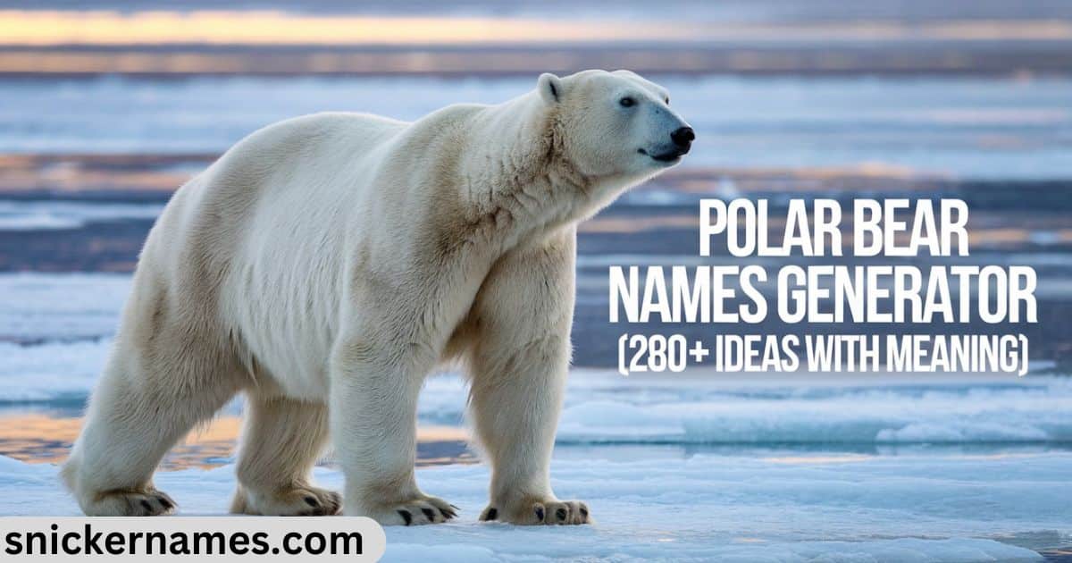 Polar Bear Names Generator [280+ Ideas With Meaning]