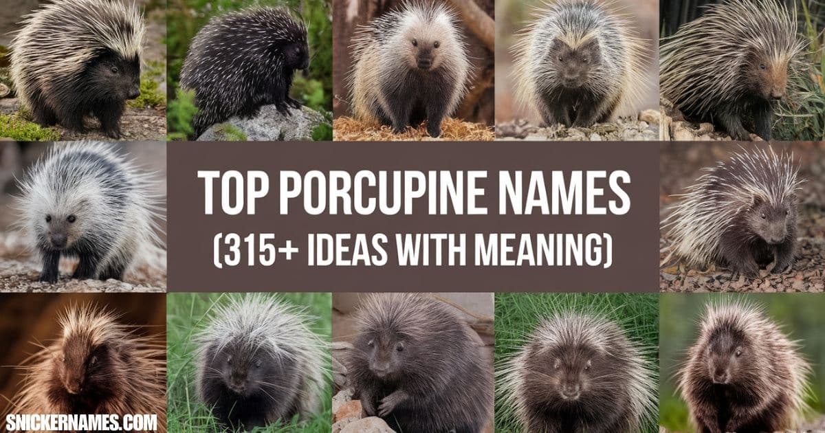 Top Porcupine Names [315+ Ideas With Meaning]