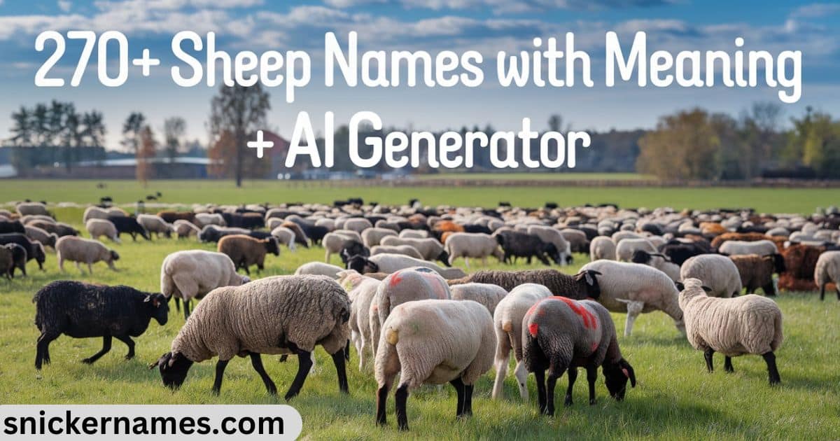 260+ Sheep Names with Meaning + AI Generator