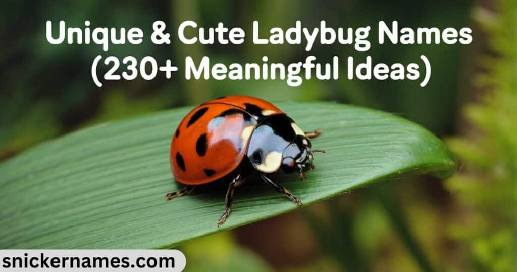 Unique & Cute Ladybug Names [230+ Meaningful Ideas]