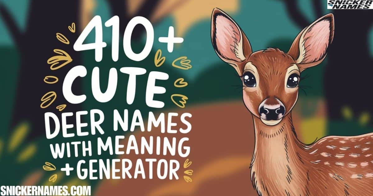 410+ Cute Deer Names with Meaning (+Generator)