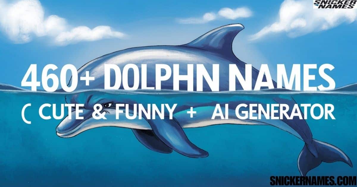 460+ Dolphin Names | Cute & Funny + AI Generator