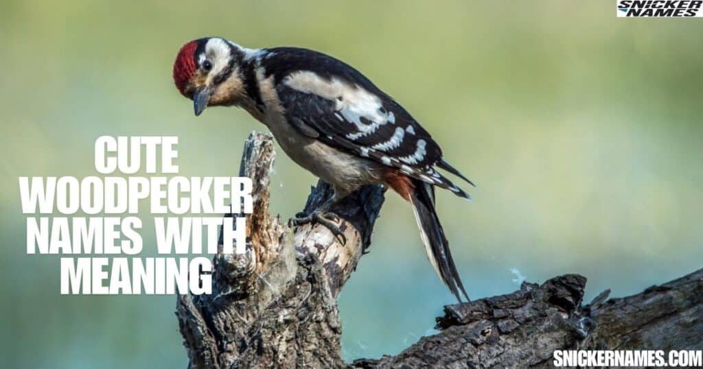 Cute Woodpecker Names with Meaning